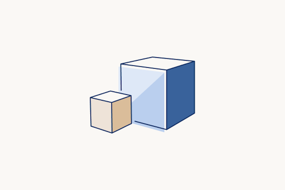Image Cubes sizing template illustration
