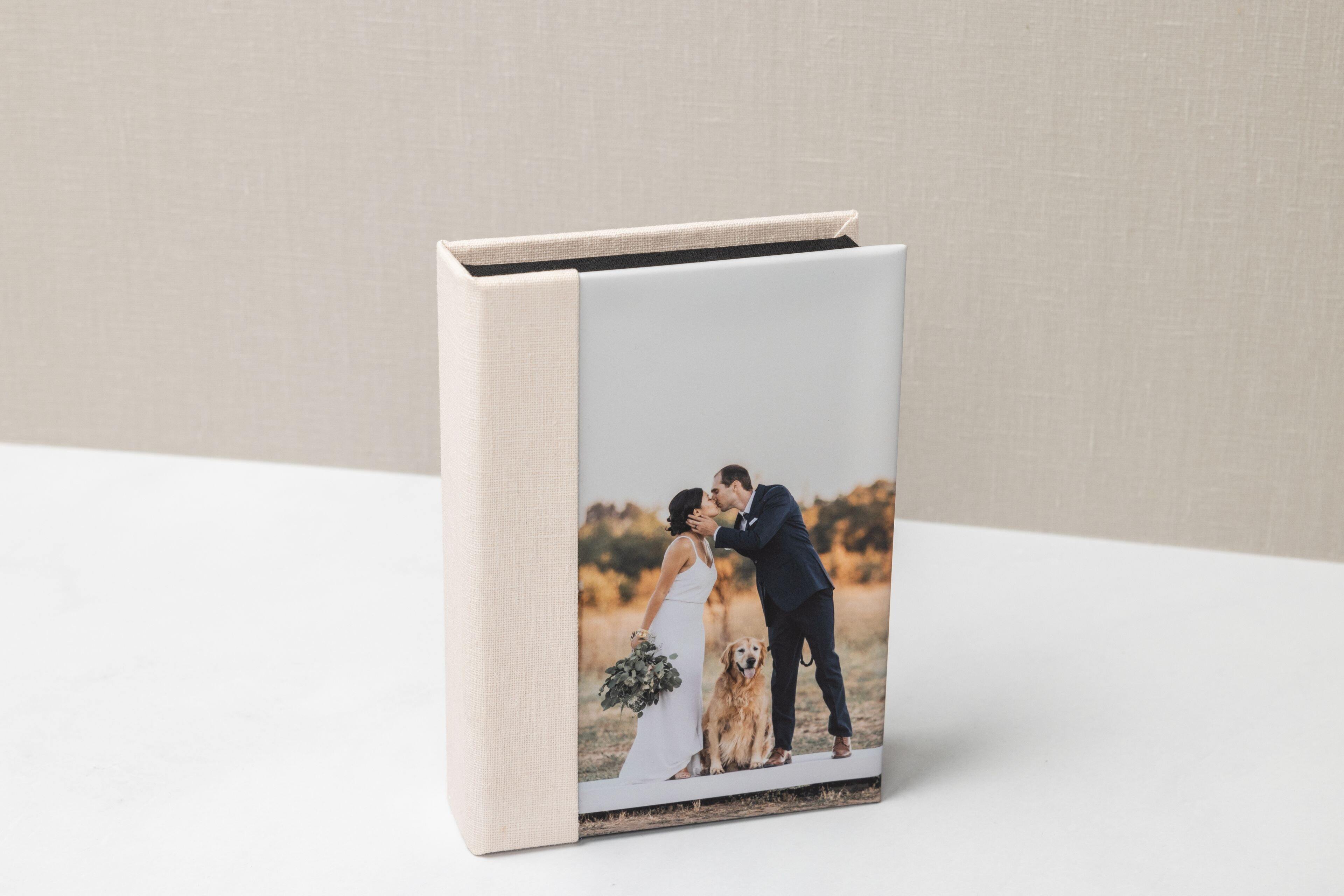 Print Box with a custom wedding photo cover