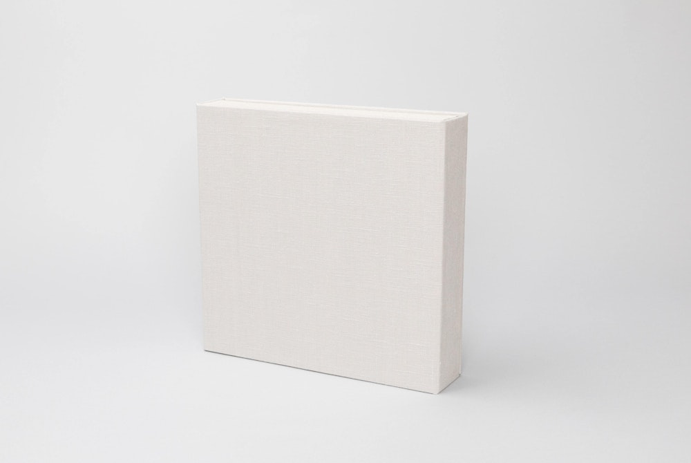 Full Material, Fog Linen, 4-Panel Album Box standing up