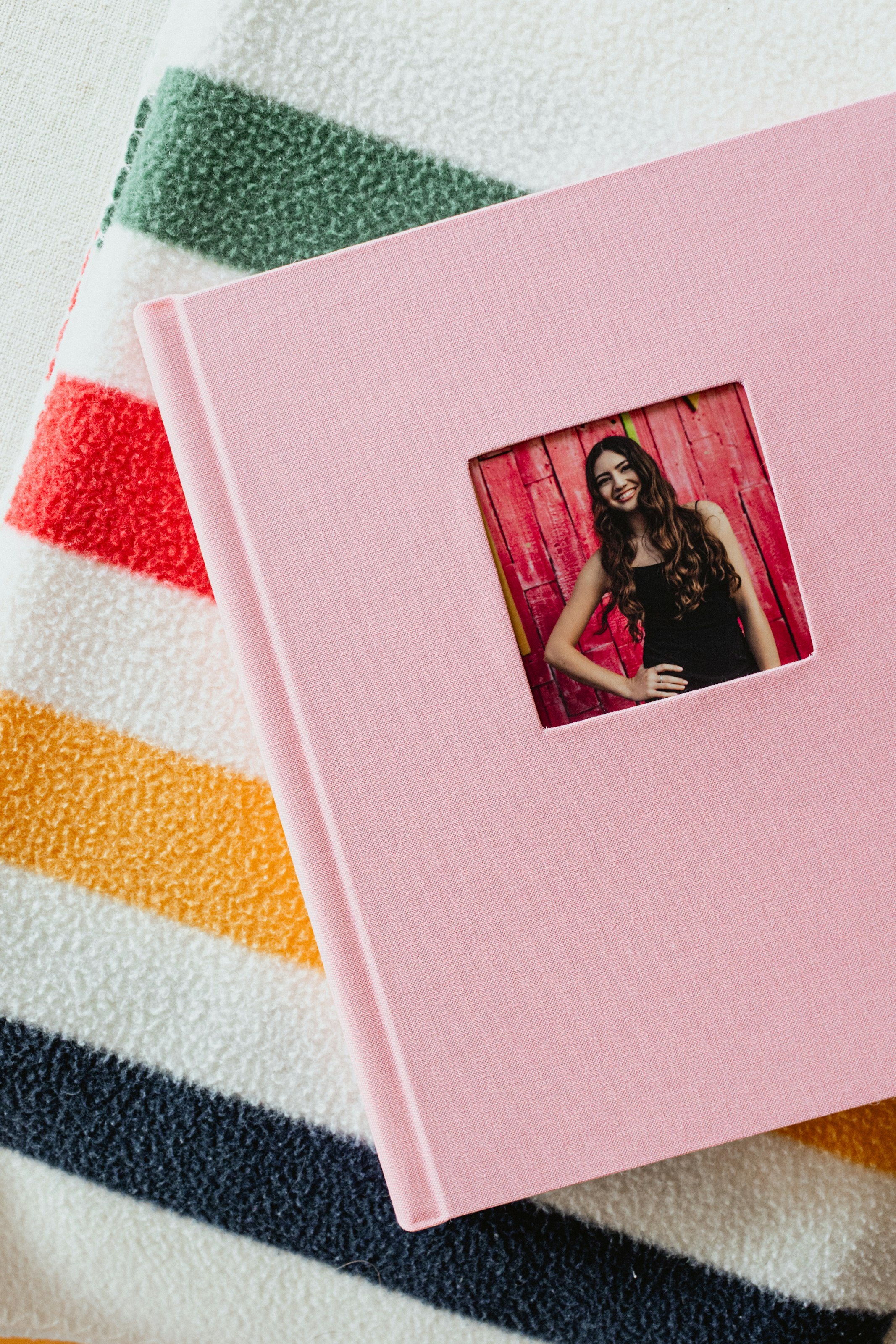 8×10 Album Cameo cover with a High School Senior