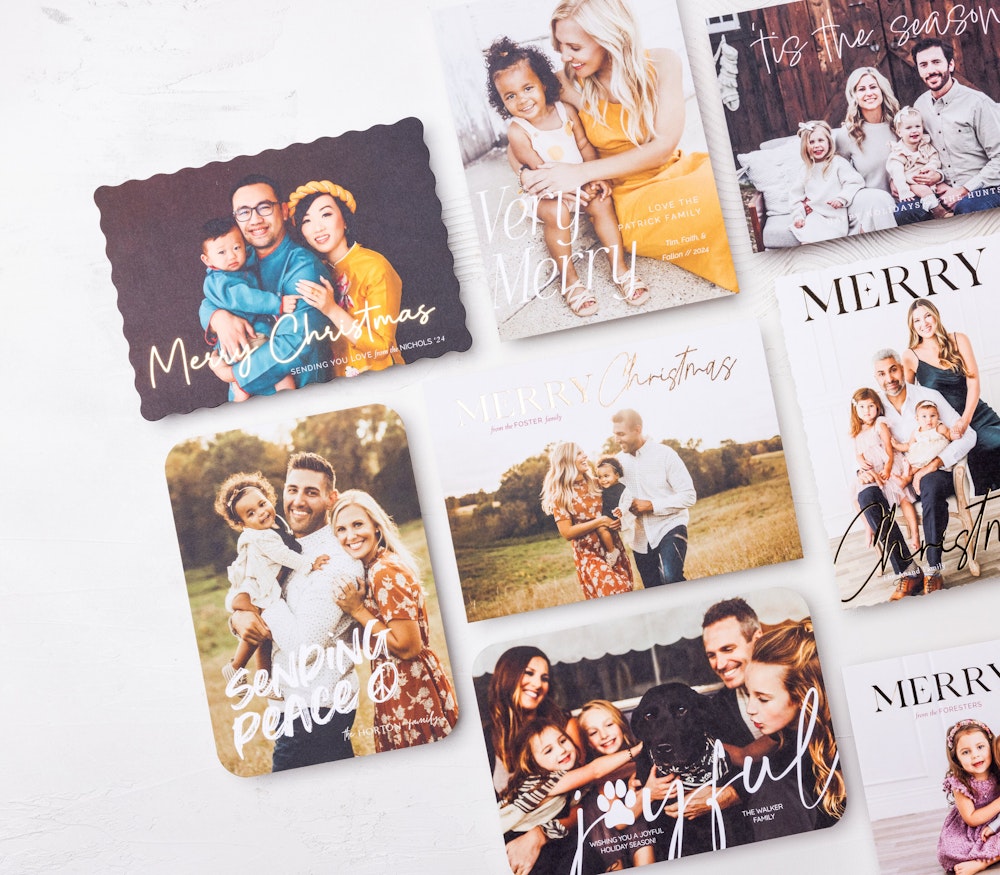 WHCC Cards Holiday Grid Foil Cards Tis the Season MinimaOverlays