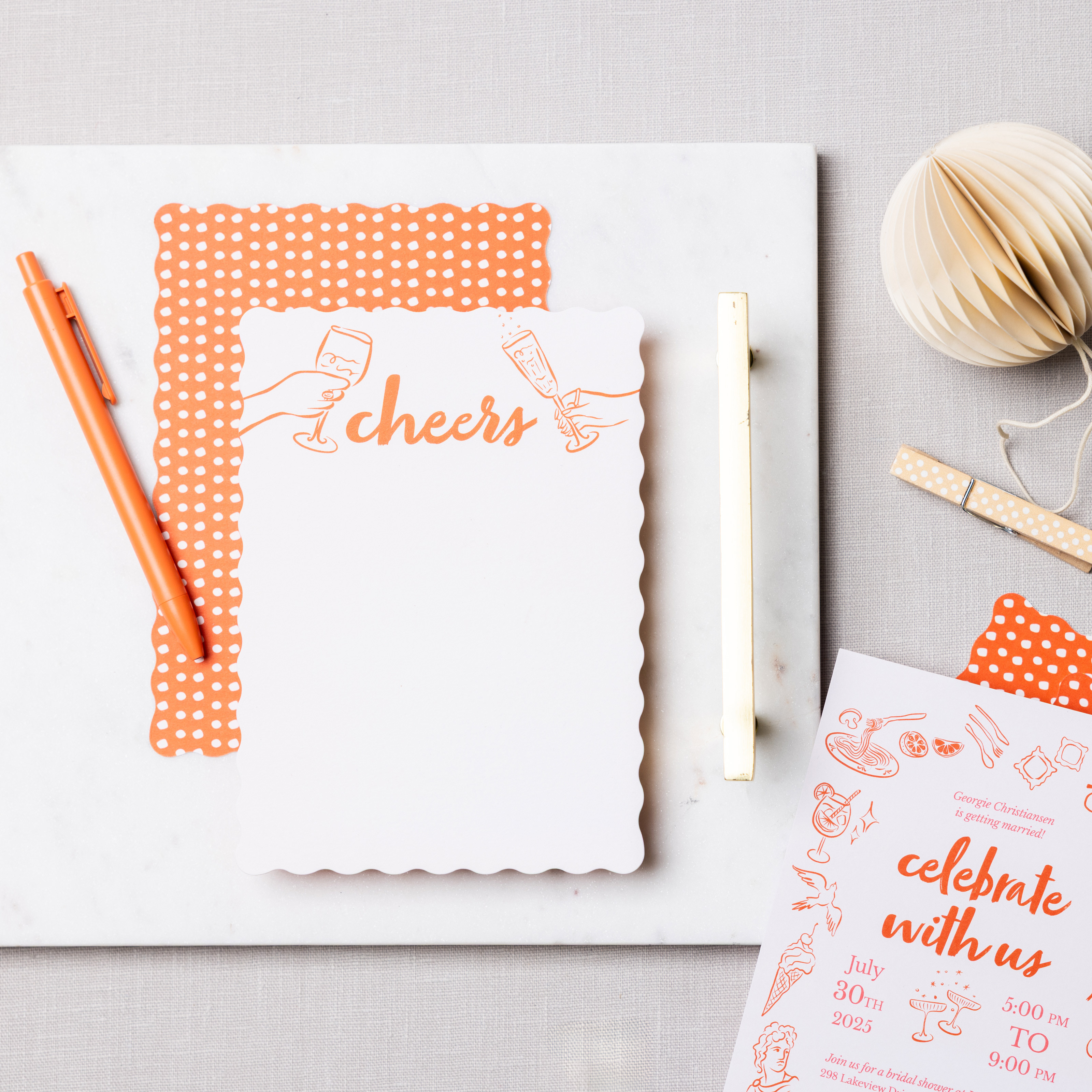 custom printed stationary thank you cards on a table