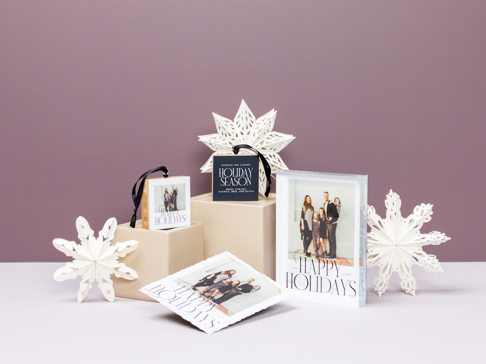 Editorial Designer Products Paper Snowflakes on pedestals