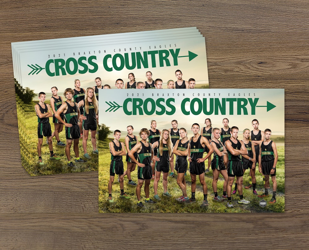 Cross country sports team posters