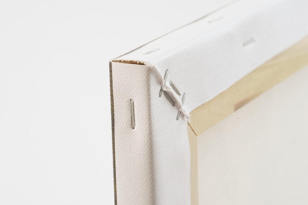Canvas Print Stretcher Frame mounting corner detail