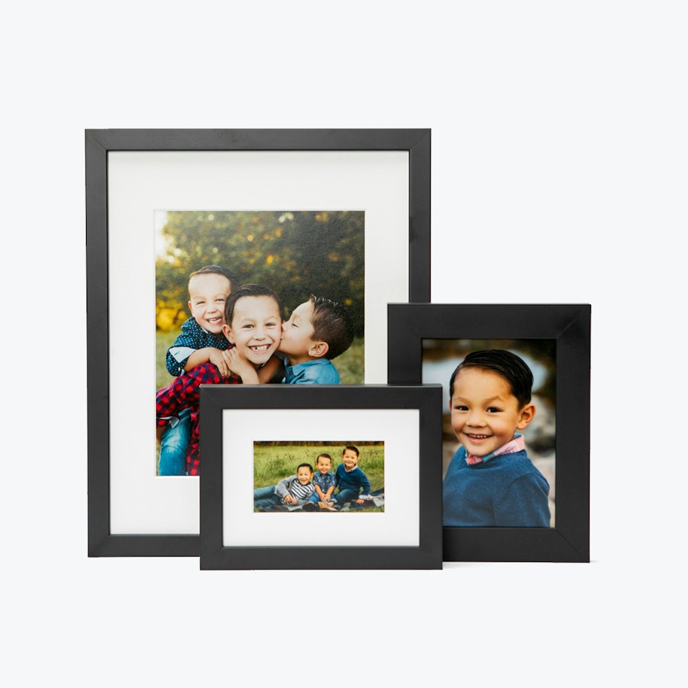 Whcc collage of kids in different style black frames