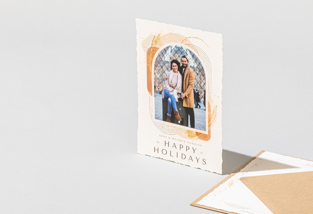 Earth Day Bamboo Press Paper Holiday Flat Card