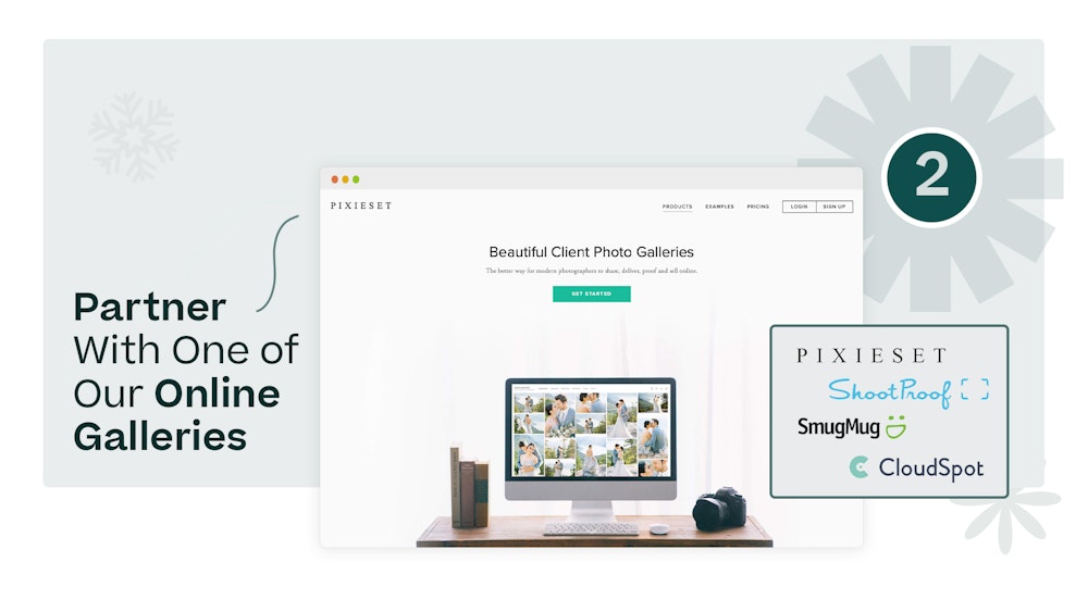 Integrated partners and gallery services for holiday card sales
