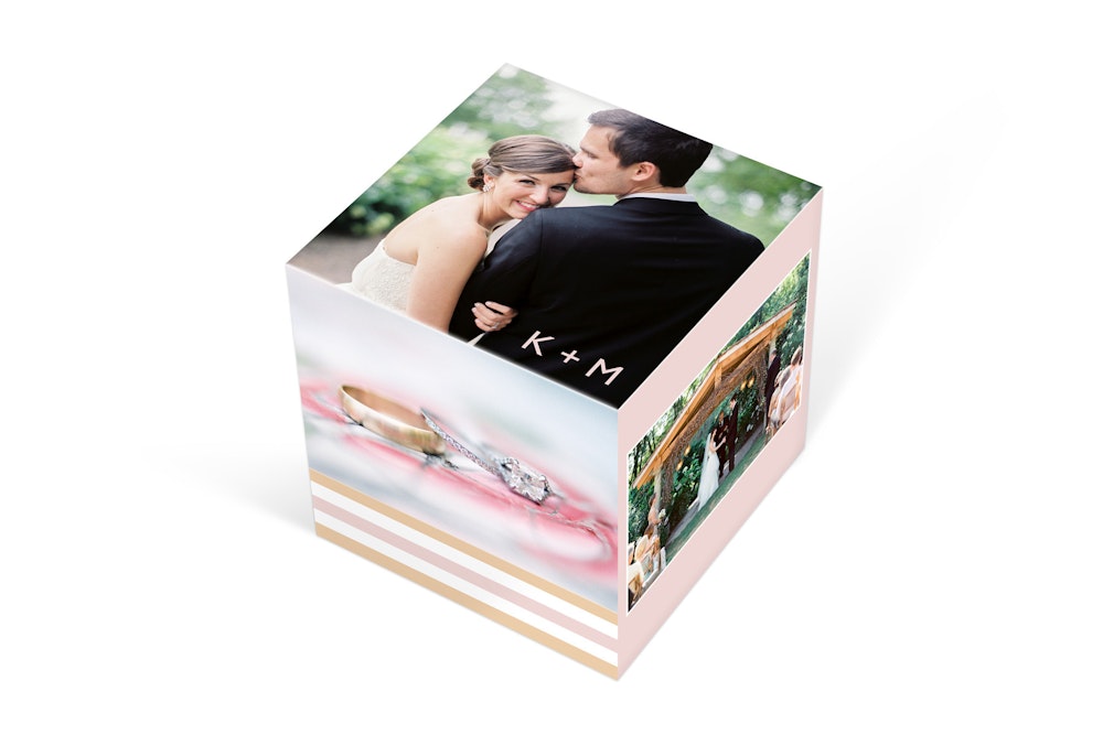 Image Cube commemorating wedding