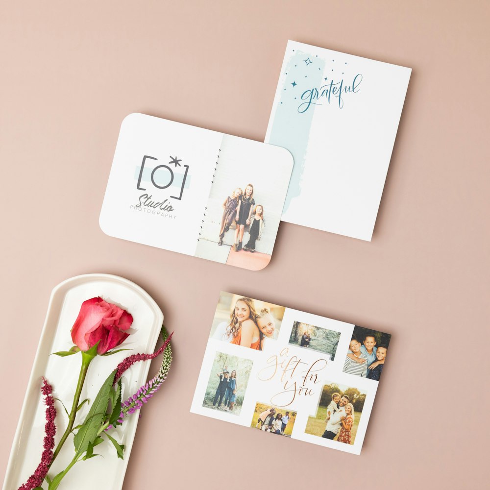 Multiple 5x7 Flat Card photography business marketing designs