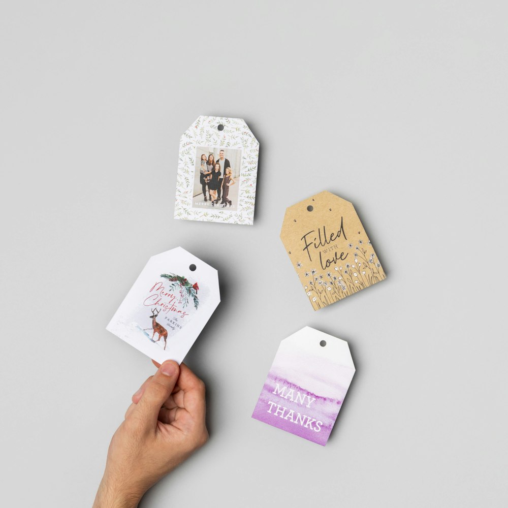 Multiple Gift Tag card designs