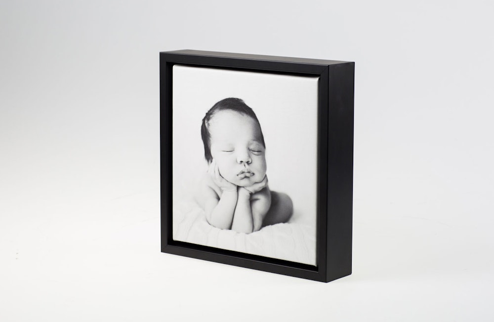 Black Classic Float Framed black and white Premium Gallery Wrap