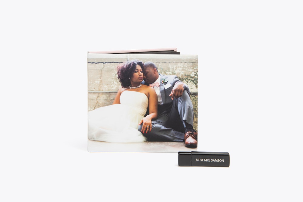 Wedding custom photo cover USB Case
